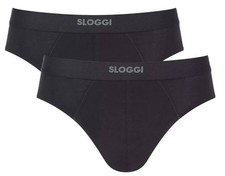 Sloggi Mens Ever Ease 2 Pack Brief - Black