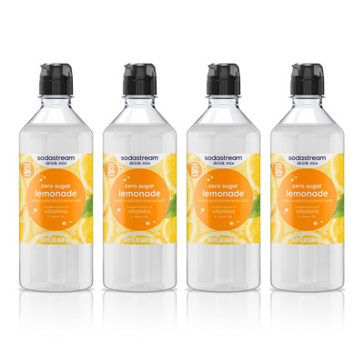 Zero Lemonade Drink Mix, New Pour Bottle 14.9 Fl Oz (Pack of 4)