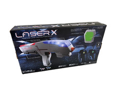 Laser X Real-Life Laser Tag Double Blasters Set w/ 2 Targets Open Box