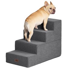 20 Inch High 4 Step Dog Stairs for Bed EHEYCIGA