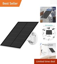 USB Solar Panel with 360° Adjustable Mount - Ideal for Outdoor Security Systems
