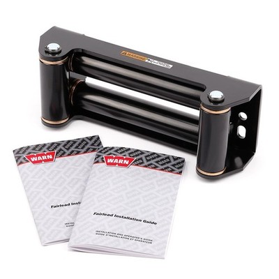 Warn Roller Fairlead Steel Black for Use On 10.000 in. Drum Universal Each