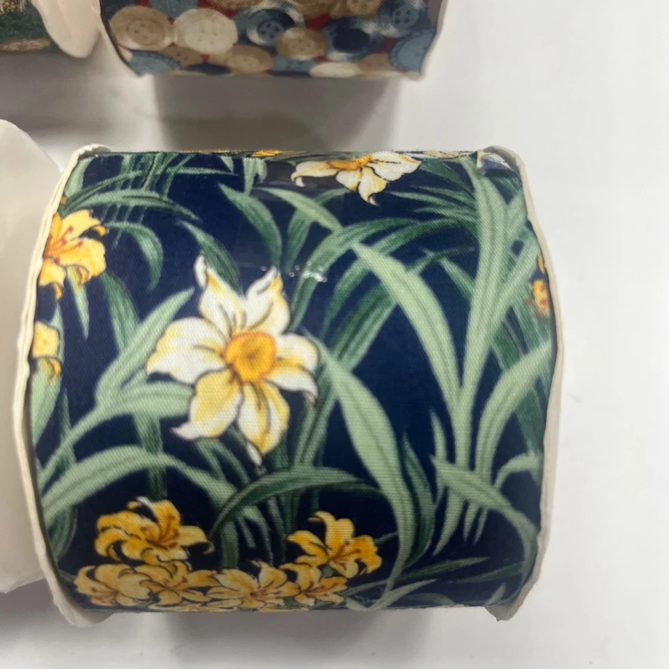 Lot of 4 Vtg Horizon Fabric Ribbon Spool New Old Stock USA See Photos for Length - Image 2 of 4