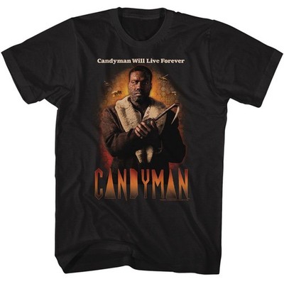 Candyman - Bienen Und Wabenmuster - American Classics - Solid Schwarz Adult Kurz