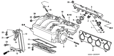#ad Genuine Honda Manifold In 17100 PRB A00 $347.61