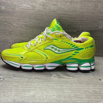 Saucony Shoes Grid Propel Plus Womens 9 Neon Yellow Green Mesh Running Sneakers