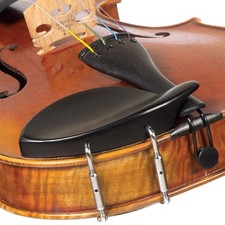 Dresden Ebony Chinrest for 4/4 Violin with Standard Bracket