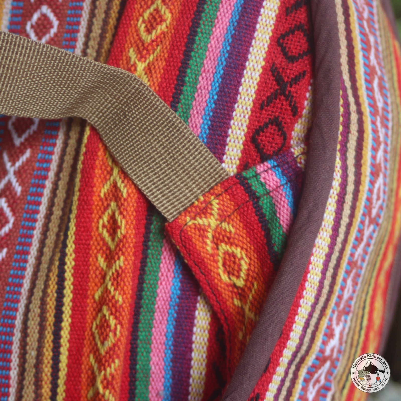Borsa per chitarra "Sangeetkar" - fatta a mano, gigbag imbottita / design etnico foto 6