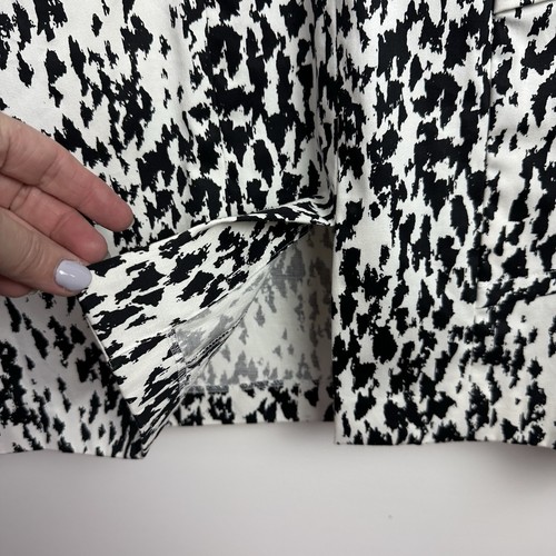 NWT Calvin Klein Womens White Black Print Sleeveless Shift Size 16W - Picture 8 of 12