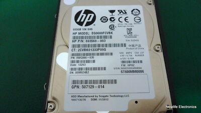 Disco Rígido Interno HP 600Gb 10K 2.5 SAS - 693569-003 - Tecnologia