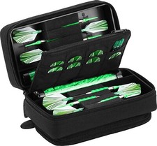 Casemaster Plazma Pro, 6 Dart Case for Soft and Steel Tip Darts, Black Trim