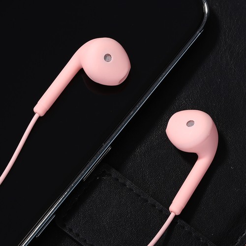Auricolari cablati U19 da 3,5 mm con microfono a cancellazione di rumore (rosa) - Zdjęcie 4 z 7