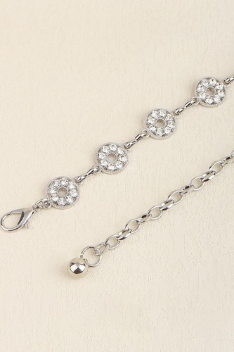 Rhinestone Decor Zinc Alloy Belt - Picture 2 of 7