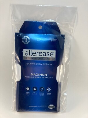 Allerease Reserve Collection Zippered Pillow Protector - Standard/Queen (20x28'')