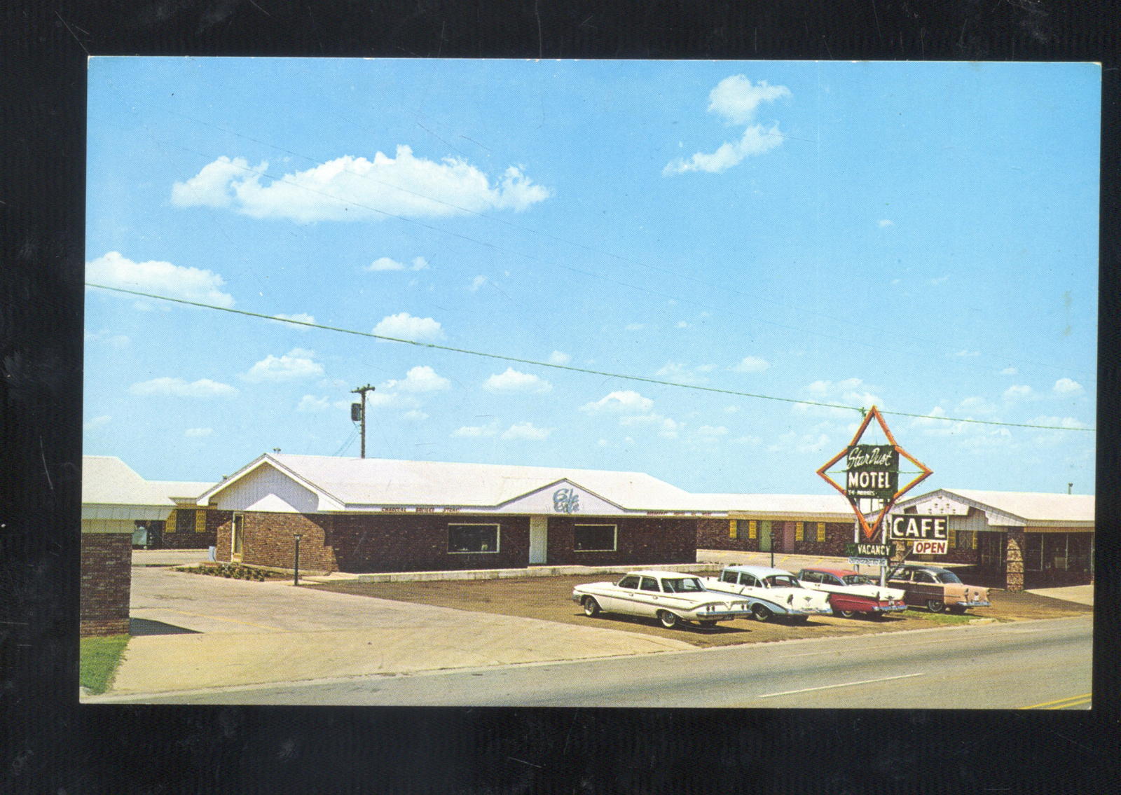 Sayre Oklahoma Route 66 Stardust Motel Route 66 Advertising Postcard Ebay 