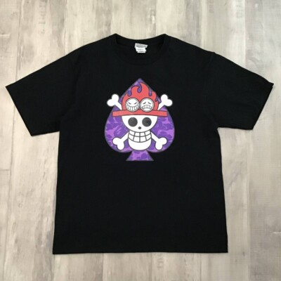 Aoyama Limited BAPE × One Piece Ace Flag Mark T-Shirt A Bathing