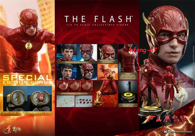 ホットトイズ MMS713b フラッシュ ボーナス付 1/6The Flash New Hot Toys MMS713B The Flash (Special Edition) 1/6 Action