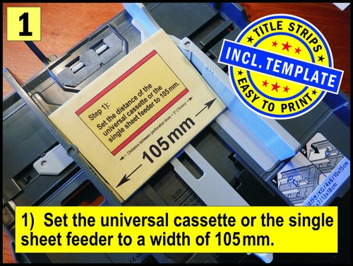 #A+B) ⭐ 210 Jukebox Title Strips MIXED-SET ⭐ BLANK SHEEDS incl. PRINT TEMPLATE - Picture 3 of 22