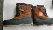 Mens Pac Boot Shoe Size 11 Suede With Mossy Oak Camo Upper For Outdoor New