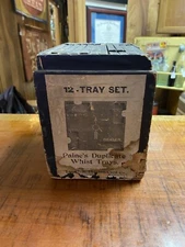 Antique Bridge Card Trays 12-Tray Set The U.S. Playing Card Co. 