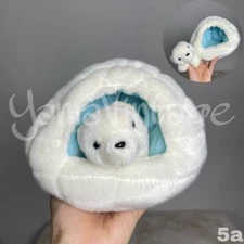 Igloo Polar Bear Plush Vintage Stuffed Animals Snow Bear White Bear Stuffed Toys