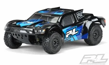 Pro-Line Flo-Tek Fusion Pre-Painted Pre-Cut Short Course Body (Black) 