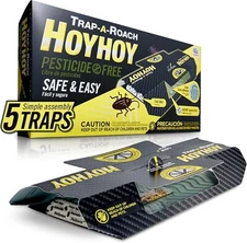 HOY HOY Trap A Roach For Home Bait Glue/Sticky Pest Control Roach Killer 5pk