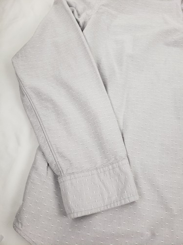 J. Crew Oxford Polka Dot Shirt XL Men's Embroidered Gray Long Sleeve Slim Fit - Picture 14 of 14