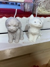 Set Candele Cucciolo Di Cane E Gatto Siamese Colori A Scelta Altezza Circa 8/9cm