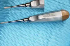 GERMAN 3MM STRAIGHT DENTAL SURGERY EXTRACTING EXTRACTION LUXATING ELEVATOR-GOLD