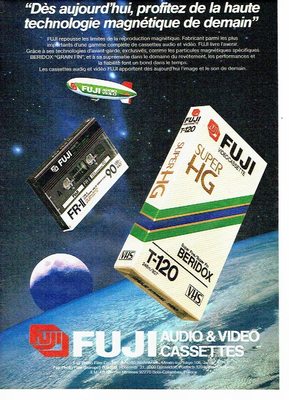 Werbung Advertising 037 1985 Fuji Videokassette Super HG