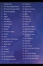 Check List - Women of Legend (2013, CRYPTOZOIC) DC Card #61