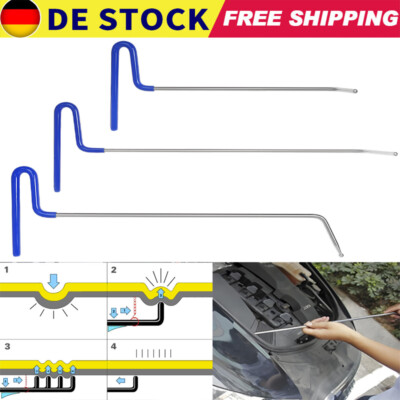 PDR Dellenlifter Ausbeulhebel Set, 3 Dellenhebel Auto Beulen Ausbeulwerkzeug-Set
