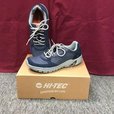 New Men’s Hi-Tec 54106 V-Lite Walk-Lite Wallen Navy/Grey Sneakers Size 7 Medium