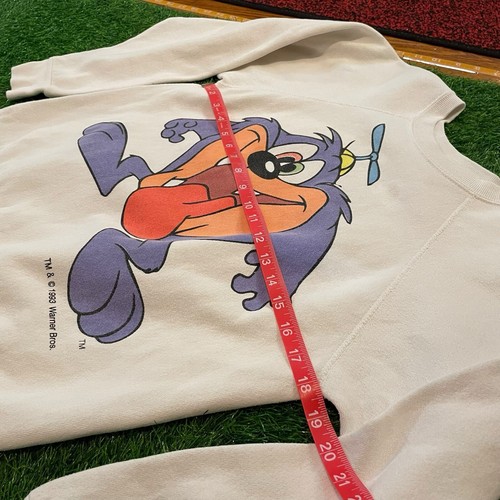 VTG 90s Looney Tunes TAZ - TINY TOONS DIZZY DEVIL - Youth XL Sweatshirt RARE ‘93 - Picture 8 of 21
