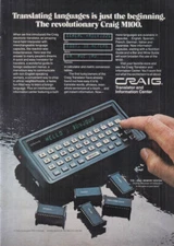 Translating languages is just the beginning Craig M100 Translator ad 1979 NY