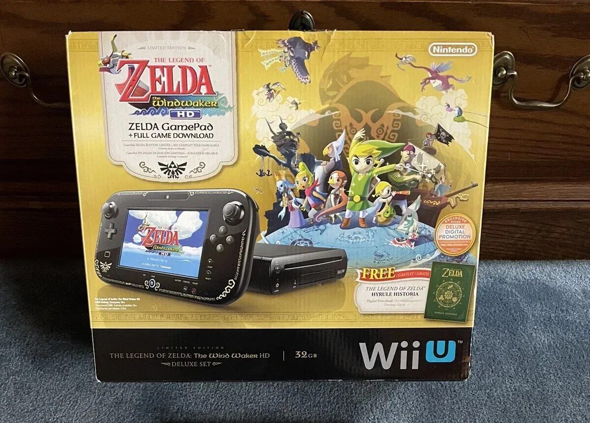 Nintendo Wii U Gamepad Zelda Wind Waker Limited Edition 