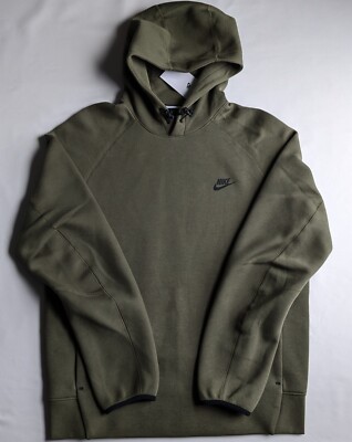 olive green and black nike hoodie