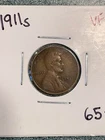 1911-S Lincoln Cent Wheat Penny VF