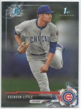 Brendon Little Chicago Cubs 2017 1st Bowman Chrome Draft Baseball