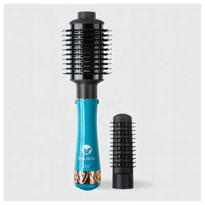 Calista Style Dryer Pro Drying Blowout 2” Electric Heated Hair Brush Blue 