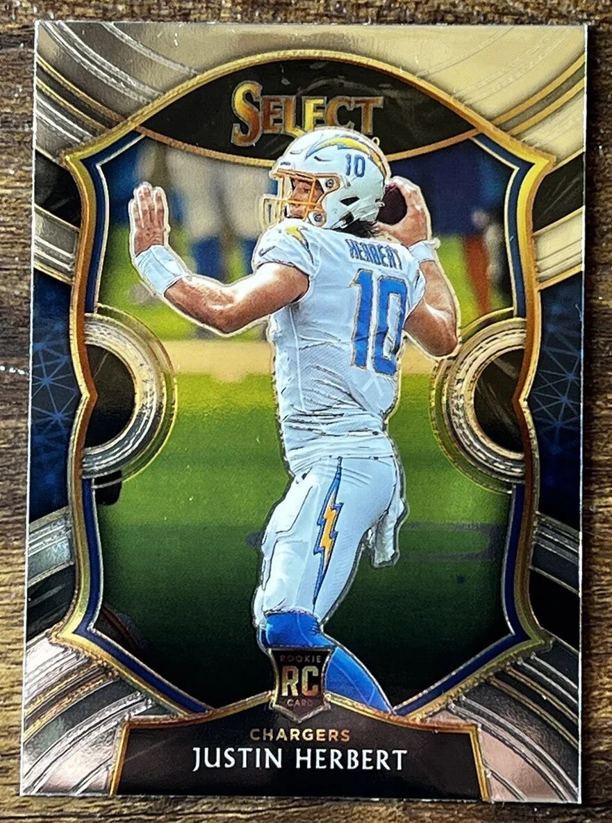 2020 Panini Select Concourse #44 - Justin Herbert - ROOKIE San Diego Chargers RC