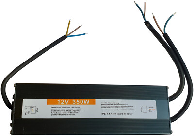 230 Volt / 12V Out Transformer Power Supply 350W Watt LED Halogen Driver IP 67 DC12V