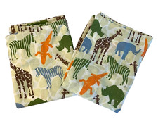 2 Jay Franco Disney Animals Zebra Giraffe Kids Colorful Standard Pillowcases