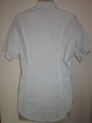 DOLCE & GABBANA Dress Shirt White with Stripes Cotton Made in Italy Sz 15 / 38 - Picture 4 of 9