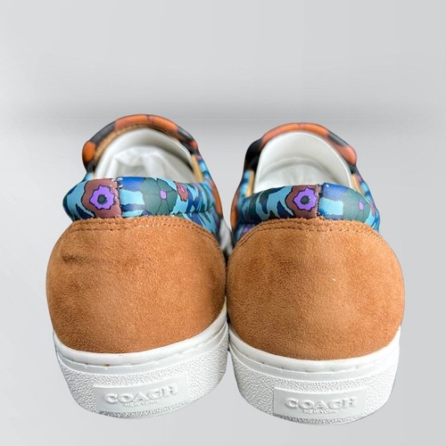 Neu im Karton Coach Wildbeast Slipper Nappa braun Leder Tiermotiv - Bild 7 von 9