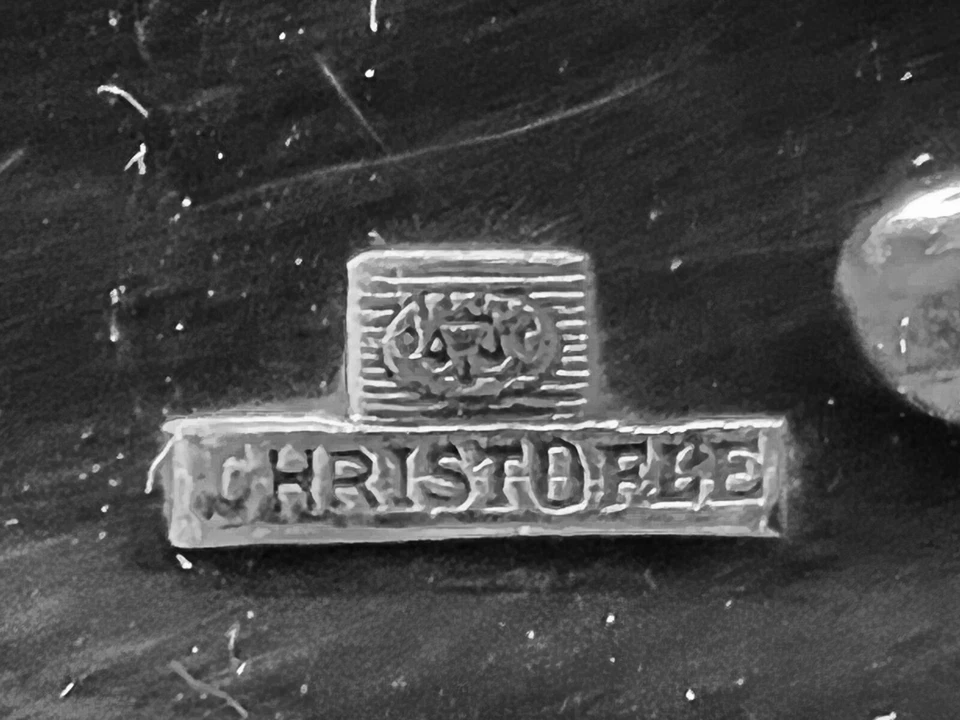 Placa de plata Christofle Perles Foto 4 de 4