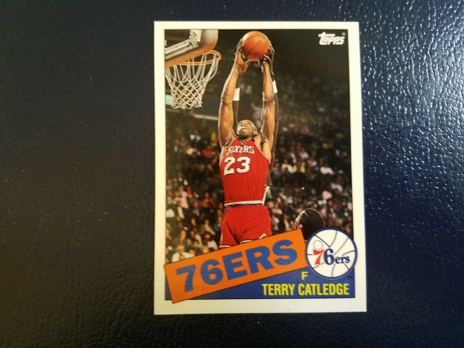 Terry Catledge 76ers PRE PRINT 1992 - 1993 Topps Archive BLANK BACK