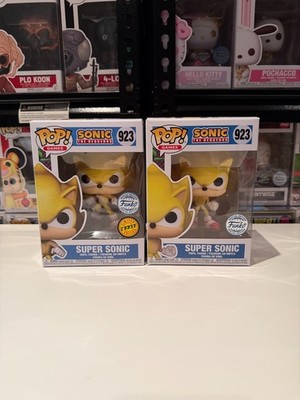 Funko POP! Games Sonic The Hedgehog #923 & Super Sonic Chase Bundle (New in Box)
