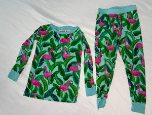 Little Sleepies PALM SPRINGS Flamingo 2 Piece Long Sleeve/Pants 18-24M (Free S/H